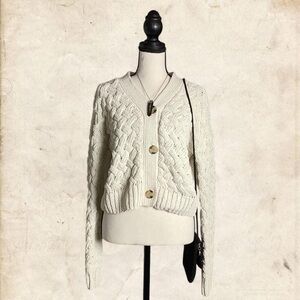 Kendall & Kylie Ivory Knit Cardigan